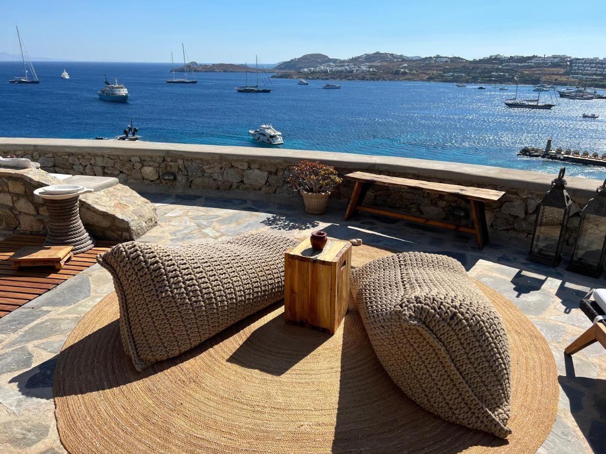 Beachfront Mykonos Guest House أورنوس المظهر الخارجي الصورة