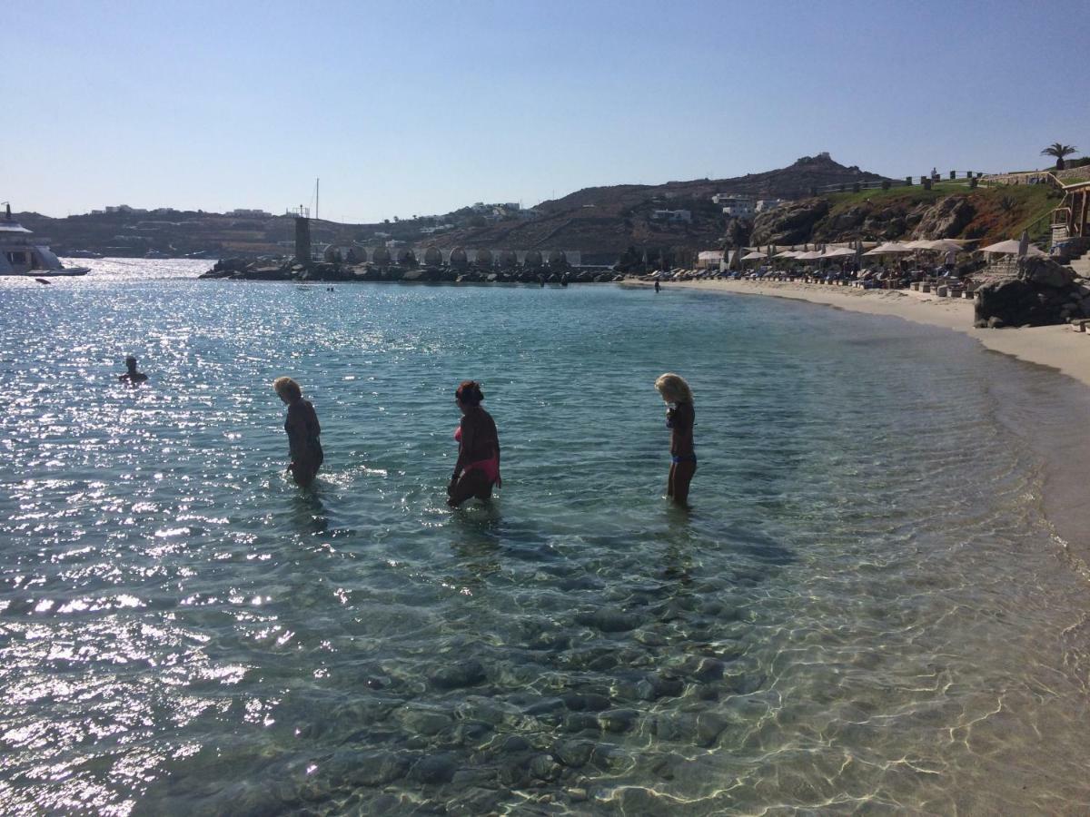 Beachfront Mykonos Guest House أورنوس المظهر الخارجي الصورة