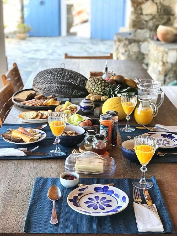 Beachfront Mykonos Guest House أورنوس المظهر الخارجي الصورة